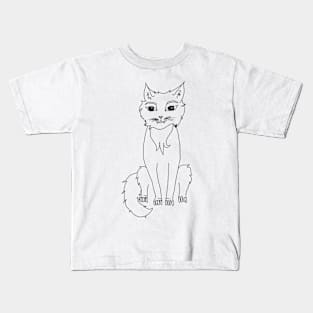 Cute cartoon cat Kids T-Shirt